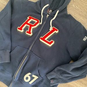 Vintage Ralph Lauren Polo RL stitched hoodie hoody
